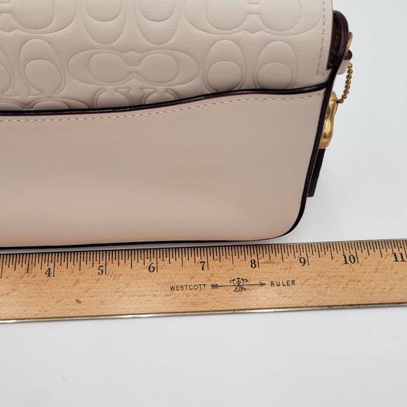 💥NWOT💥 Coach Dinky w/ Signature Embossing, Chalk - Picture 12 of 16